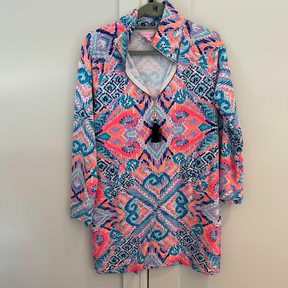 Vibrant Multicolor Patterned Dress